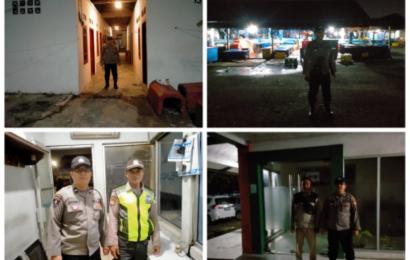 Patroli Dini Hari, Persnel Polsek KSKP Cek Seputran Objek Vital 