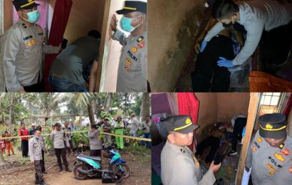 Polsek Muara Bangkahulu olah TKP Penemuan Mayat di Panti Pijat 