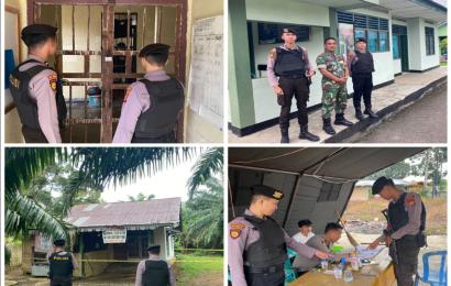 Laksankan Patroli, Personel Sat Samapata Sambangi Lokasi Penemuan Mayat, Koramil dan KPU Kota  