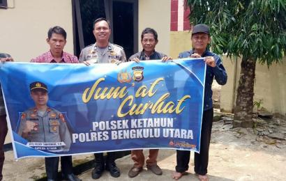 Tampung Keluhan Warga, Polsek Ketahun Gelar Program Jumat Curhat