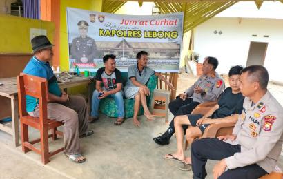 Jumat Curhat, Polres Lebong Tampung Keluhan Warga Desa Sukau Kayo