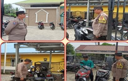 Pengamanan Sholat Jumat, Polsek Teluk Segara Berikan Rasa Aman Kepada Jamaah