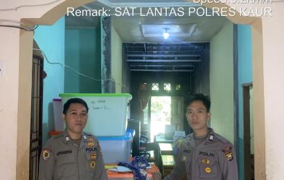 Operasi Mantap Brata Nala 2023, Personel Polres Kaur Pengamanan di Kantor Bawaslu 