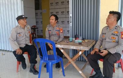 Wujudkan Kamtibmas Yang Kondusif, Polsek Kota Manna  Polres BS, Giatkan Patroli Ke Kantor PPK dan Panwascam Pasar Manna