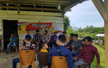 Jalin Komunikasi dengan Masyarakat Terkait Kamtibmas, Polsek Kaur Selatan Gelar Minggu Kasih 
