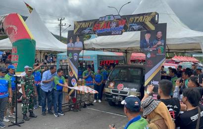 Wakapolres Lebong Hadiri Slalom Test Dalam Rangka HUT Kabupaten Lebong Ke-20