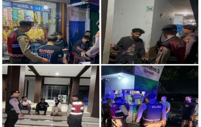 Patroli Dini Hari, Sat Sampata Sampaikan Imbauan Kamtibmas kepada Anak-Anak Remaja yang Nongkrong di Jam Rawan 