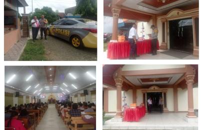 Kegiatan Ibadah Minggu di Gereja Gekisia Dijaga Polsek Gading Cempaka 