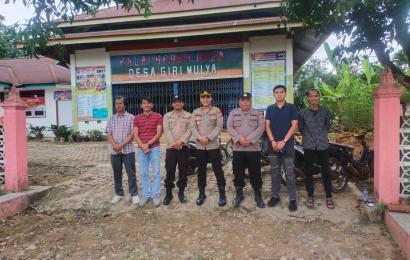 Kapolsek Giri Mulya Pimpin Pengamanan Giat Kampanye di Wilkum Polsek Giri Mulya