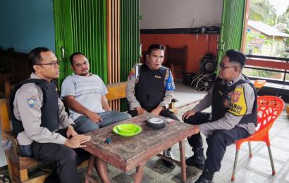 Dalam Rangka Pemilu Damai, Polsek Padang Jaya  Laksanakan Giat Penggalangan dan Cooling System Pemilu