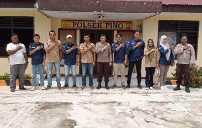 Jalin Sinergitas, Kapolsek Pino Disambangi PPK dan Panwascam Ulu Manna
