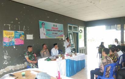 Kapolsek Lebong Atas Jadi Narasumber Peningkatan Kapasitas Perangkat Desa