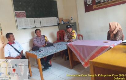 Pantau Sitkamtibmas, Polsek Kaur Tengah Patroli Sambang Ke Kantor PPK dan Panwascam 