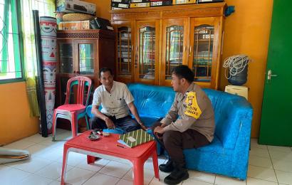 Sambangi Kantor Panwascam, Kapolsek Pondok Suguh Sampaiakan Imbauan dan Pesan Kamtibmas  