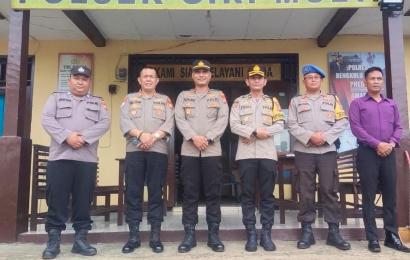 Kapolsek Giri Mulya Terima kunjungan Tim Supervisi dari Polres Bengkulu Utara
