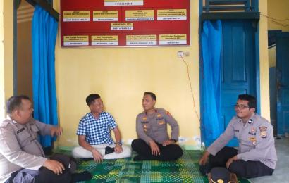 Kapolsek Giri Mulya Lakukan Patroli Dialogis Cooling System Jelang Pemilu 2024