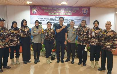 Dukung Pelaksanaan KRYD Nusantara Colling Sistem, Kasat Binmas Polresta Bengkulu Hadiri Kegiatan Pemibinaan kepada Masyarakat  