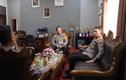 Kapolres Lebong Terima Kunjungan Pamatwil dalam Rangka Operasi Mantap Brata Nala