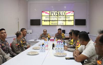 Polda Bengkulu Supervisi Operasi Mantap Brata Nala di Polres Lebong