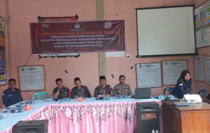 Kasubsektor Ilir Talo Hadiri Rapat Koordinasi dan Bimbingan Teknis Persiapan Pembentukan Badan adhoc KPPS