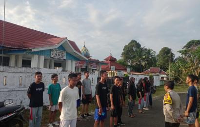 Polsek Kotapadang Melaksanakan Kegiatan Binsik dan Olahraga Bersama Remaja Kotapadang 