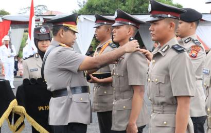 Wakapolda Bengkulu Lantik 277 Siswa SPN Menjadi Bintara Polri