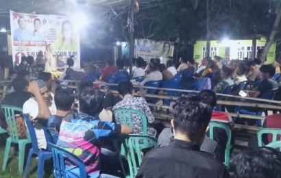 Personel OMB Polres Kaur Lakukan Pengamanan Kampanye Tatap Muka Calon Angota DPR RI 
