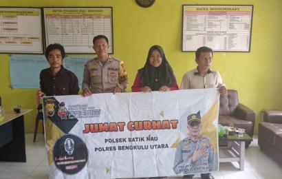 Dengarkan Keluh Kesah Masyarakat Polsek Batiknau Gencar Melaksanakan Jumat Curhat