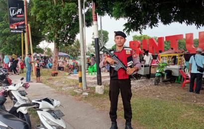 Sambangi Tempat Keramaian, Sat Samapta Polres Kaur Patroli Presisi
