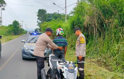 Ciptakan Keamanan Wilayah, Polsek Curup Lakukan Razia Senjata Api dan Senjata Tajam