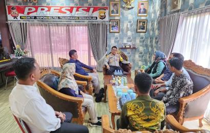 Jalin Sinergitas Hadapi Pemilu Semakin Dekat Komisioner KPU Baru Temui Kapolres 