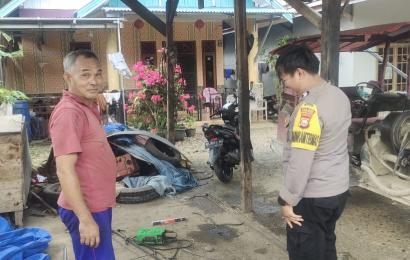 Bhabinkamtibmas Polsek Pino Cooling System Ciptakan Kamtibmas yang Kondusif Jelang Pemilu 