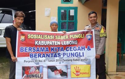 Cegah Pungli, Polsek Rimbo Pengadang Sosialisasi Saber Pungli di Desa Teluk Dien