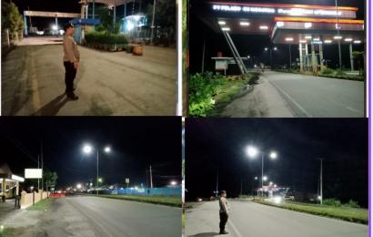 Polsek KSKP Pulau Baai Rutinkan Patroli Dini Hari di Wilkum 