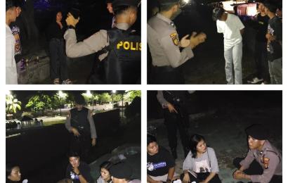 Sat Samapta Polresta Bengkulu Patroli di Objek Wisata 