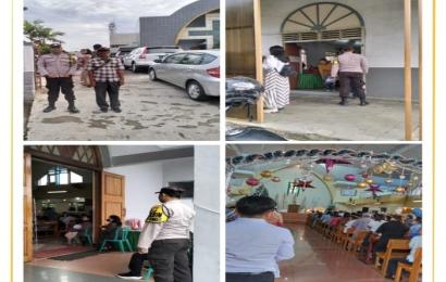 Polsek Ratu Agung Laksankan Pengamanan Ibadah Mingguan di GKII 
