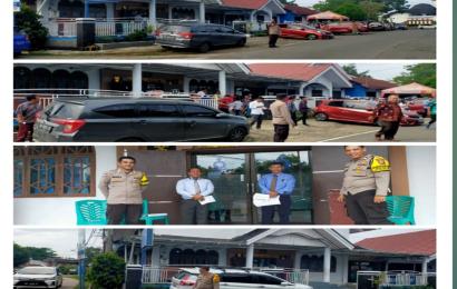 Kegiatan Ibadah Minggguan Berjalan Aman, Polsek Teluk Segara Lakukan Pengamanan