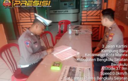 Satgas Kamseltibcar Lantas OMB Polres BS, Gelar Patroli di Seputaran Kantor Penyelenggara Pemilu