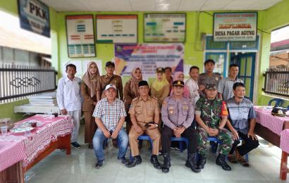 Bhabinkamtibmas Polsek Lebong Tengah Hadiri Monev ADD dan DD di Desa Pagar Agung