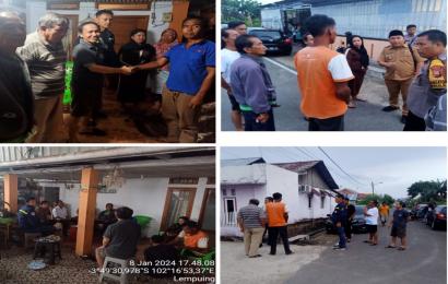 Selisih Paham Terkait Saluran Air dan Berujung Pengancaman, Warga Kelurahan Lempuing Dimediasi Polsek Ratu Agung