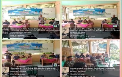 Bhabinkamtibmas Polsek Pino Raya, MUSDESSus Penetapan Calon Penerima BLT Desa Napal Melintang 