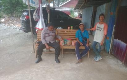Cooling System, Bhabinkamtibmas Sambang dan Ajak  Masyarakat Ciptakan Kamtibmas yang Kondusif di Desa Lubuk Resam