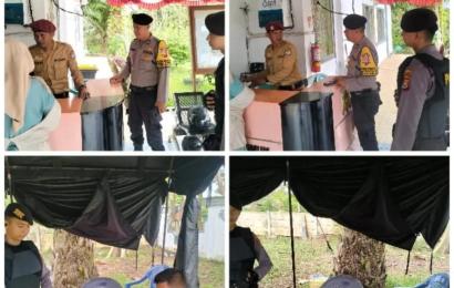 Patroli, Sat Samapta Sambangi Kantor KPU Kota Bengkulu 
