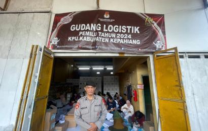Polres Kepahiang Amankan Proses Pelipatan Surat Suara Pemilu 2024