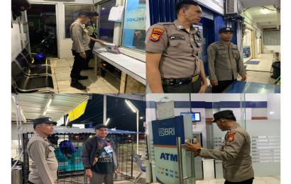 Sambangi Objek Vital pada Saat Patroli Malam, Polsek KSKP Pulau Baai Sampaikan Imbauan Kamtibmas kepada Petugas Jaga 