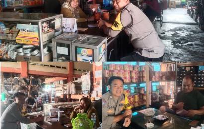 Bhabinkamtibmas Polsek Selabar Sambang Toko Bangunan Sampaikan Pesan Kamtibmas