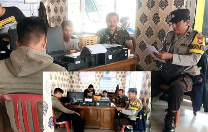 Sambang ke PPS, Bhabinkamtibmas Polsek Selebar Ajak Ciptakan Kondusifitas Jelang Pemilu 2024