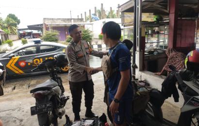 Patroli Unit Samapta Polsek Kota Manna, Pantau Obyek Vital dan Pusat Keramaian 