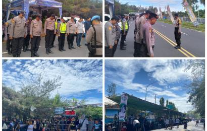 24 Personel Polresta Bengkulu Amankan Rafflesia Drag Bike and Race Championship 