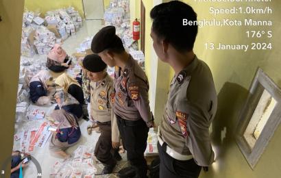 Patroli Presisi, Satgas Preventif OMB Polres BS Sambangi Kantor Penyelenggara Pemilu